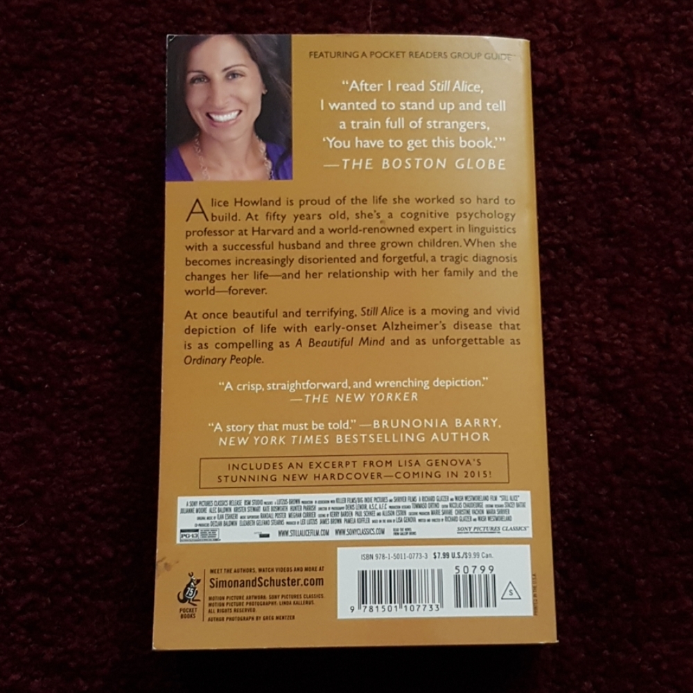 Still Alice Paperback Book*Donating Soon* - Picture 2 of 2